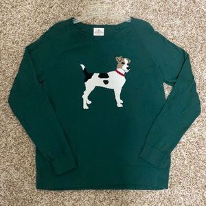 St. John’s Bay cute dog sweater green large
